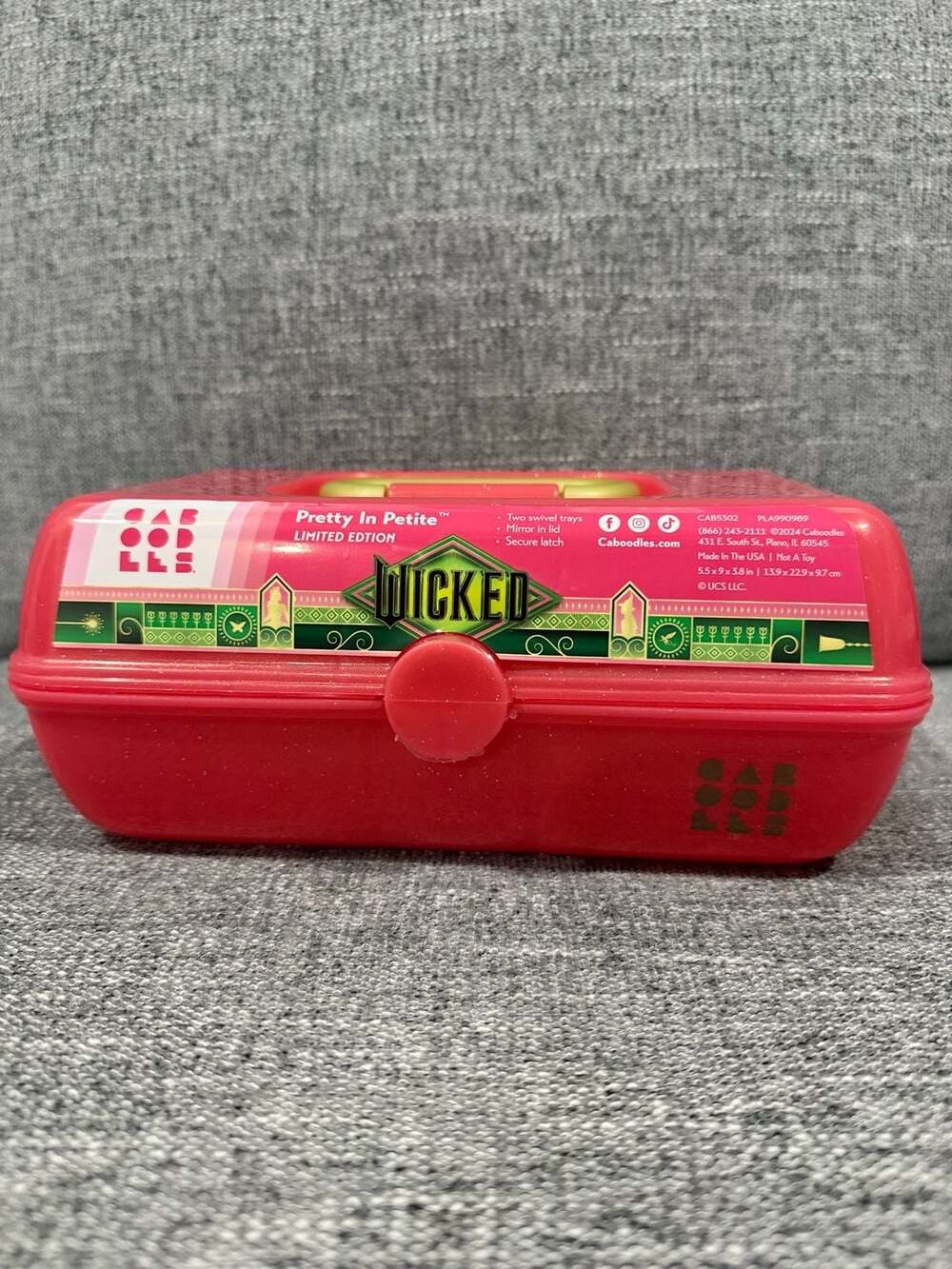 Caboodles Pretty in Petite Makeup Box, Wicked 2024 Glinda Limited Edition